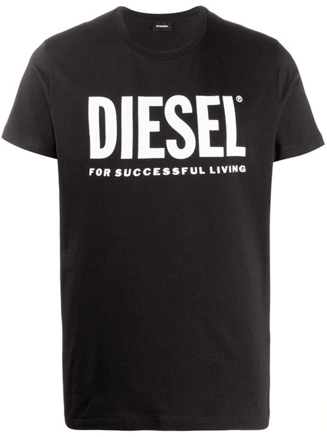 DIESEL black/white cotton T-shirt
