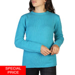 Load image into Gallery viewer, 100% CASHMERE light blue cashmere Sweater
