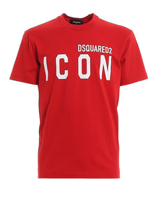 DSQUARED2 ICON red cotton T-shirt