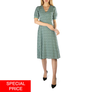 TOMMY HILFIGER green viscose Dress