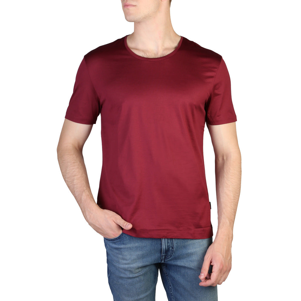 CALVIN KLEIN burgundy cotton T-Shirt