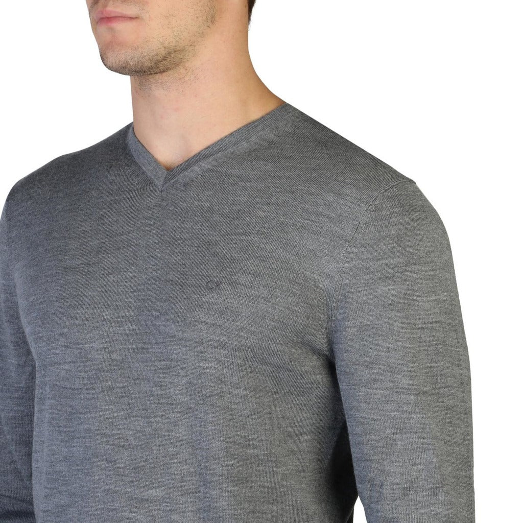 CALVIN KLEIN grey wool Sweater