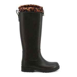 GUESS black rubber Boots