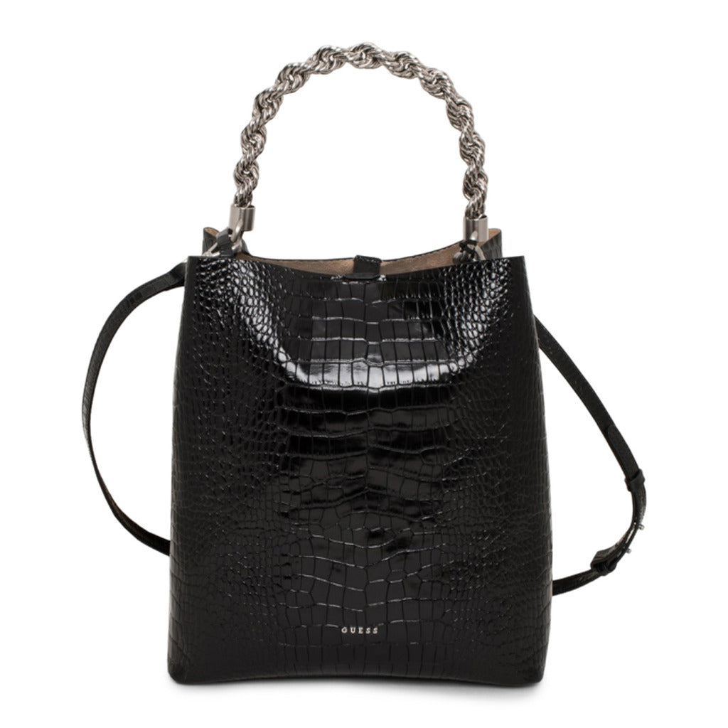 Vegan leather handbag GUESS Black in Vegan leather - 40725168