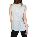 Load image into Gallery viewer, ARMANI EXCHANGE light blue cotton Top
