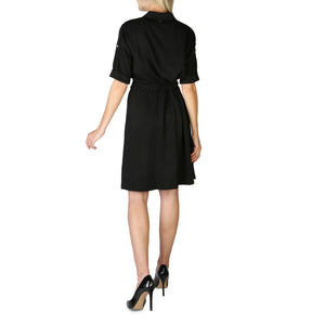 CALVIN KLEIN black lyocell Dress