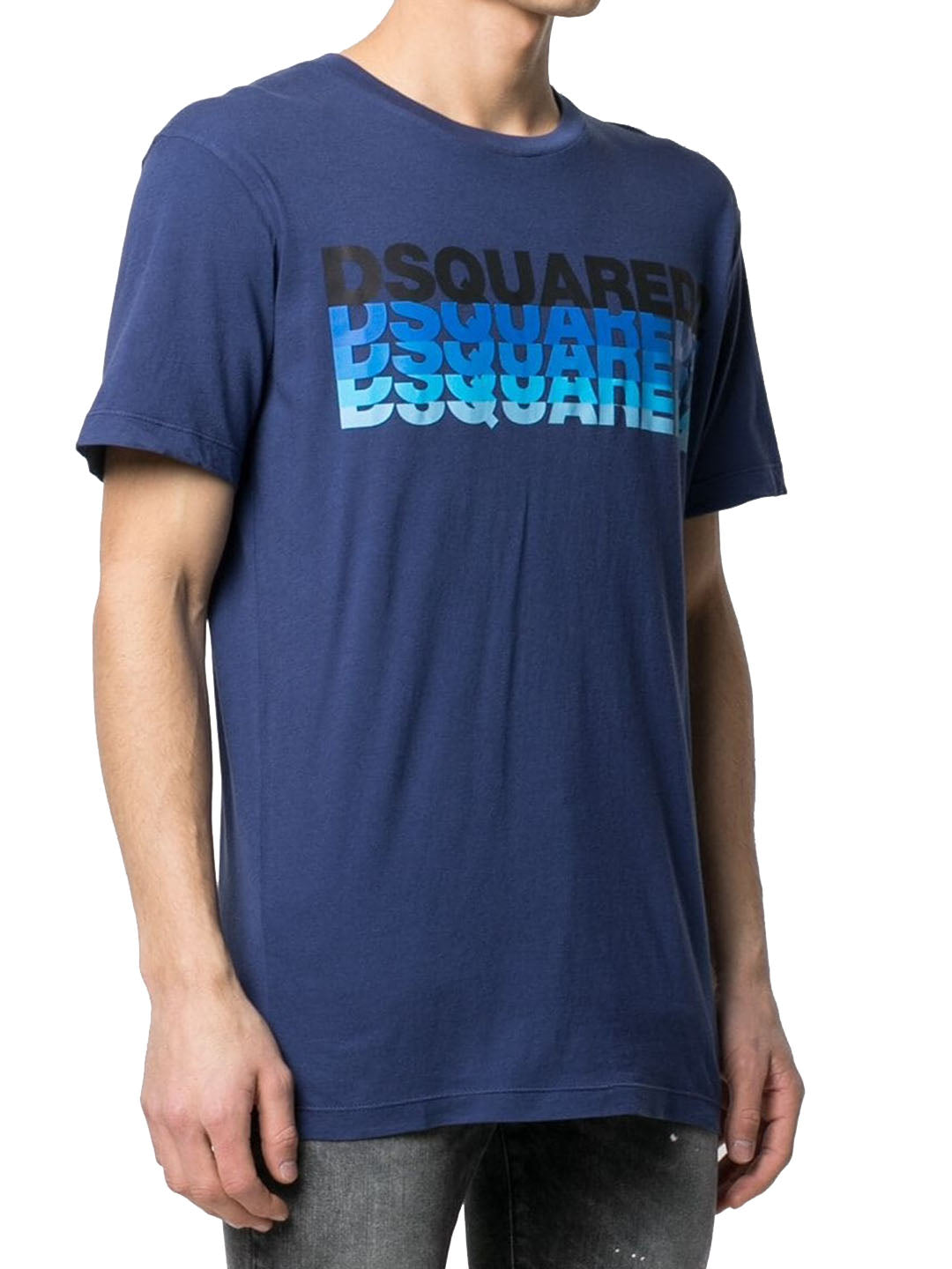 DSQUARED2 blue cotton T-shirt