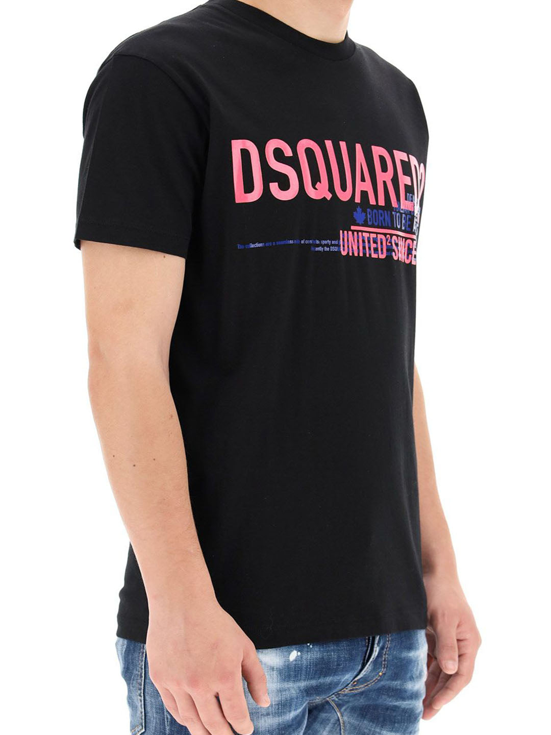 DSQUARED2 black cotton T-shirt – To Be Outlet
