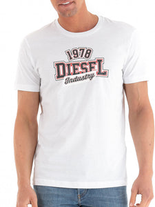 DIESEL 1978 white cotton T-shirt