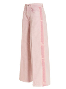 STELLA MCCARTNEY STAR pink cotton Jeans