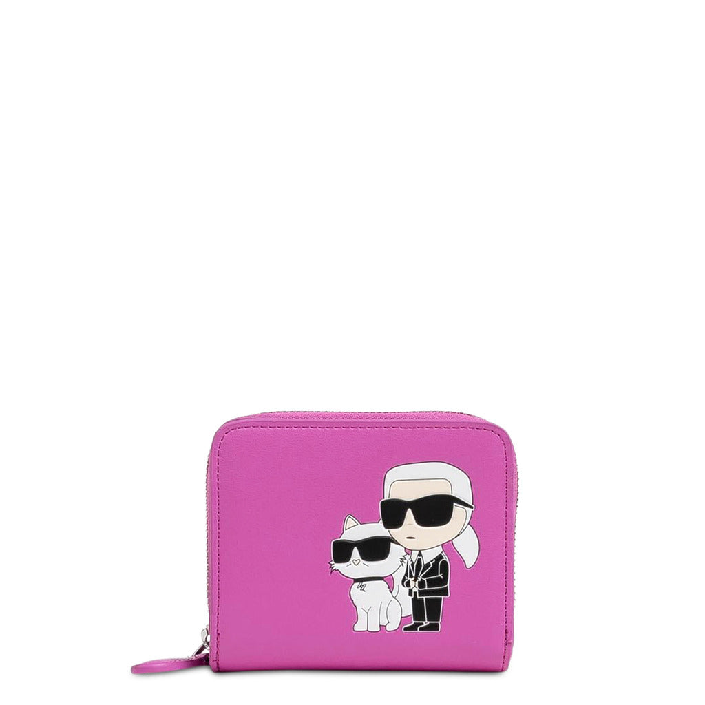 KARL LAGERFELD pink leather Wallet