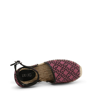 LIU JO VERA black/pink fabric Sandals