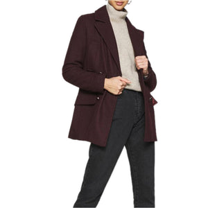 PEPE JEANS burgundy polyester Blazer