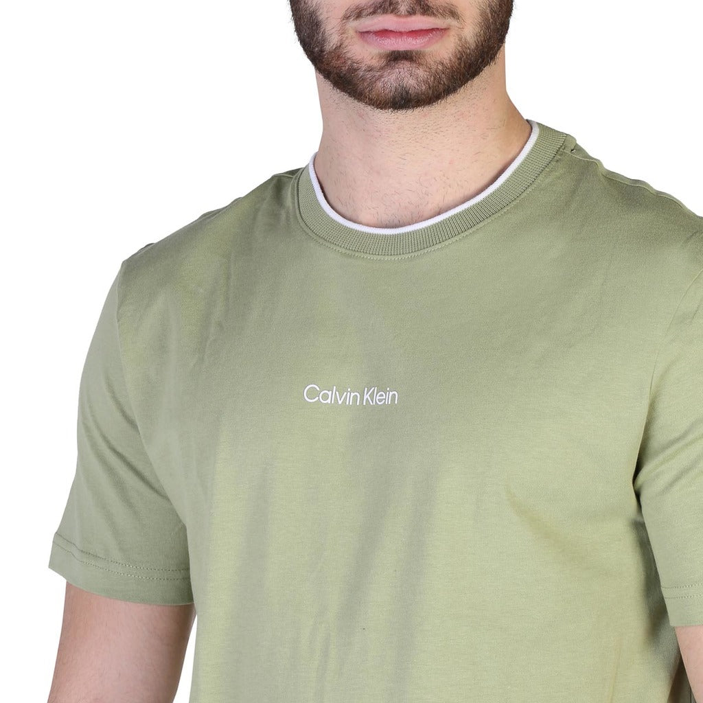 CALVIN KLEIN green cotton T-Shirt