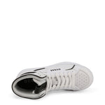 Load image into Gallery viewer, GUESS BASQET white leather Hi Top Sneakers
