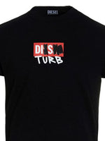 Load image into Gallery viewer, DIESEL black cotton T-shirt
