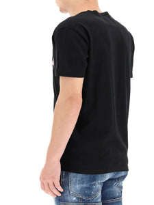 DSQUARED2 black cotton T-shirt