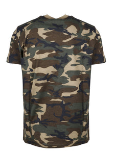 DSQUARED2 military camouflage cotton T-shirt