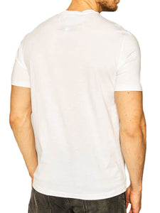 ARMANI EXCHANGE white/black cotton T-shirt