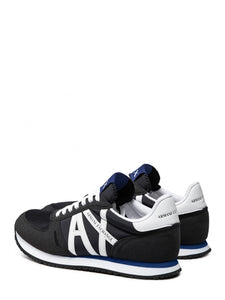 ARMANI EXCHANGE blue navy/white fabric Sneakers