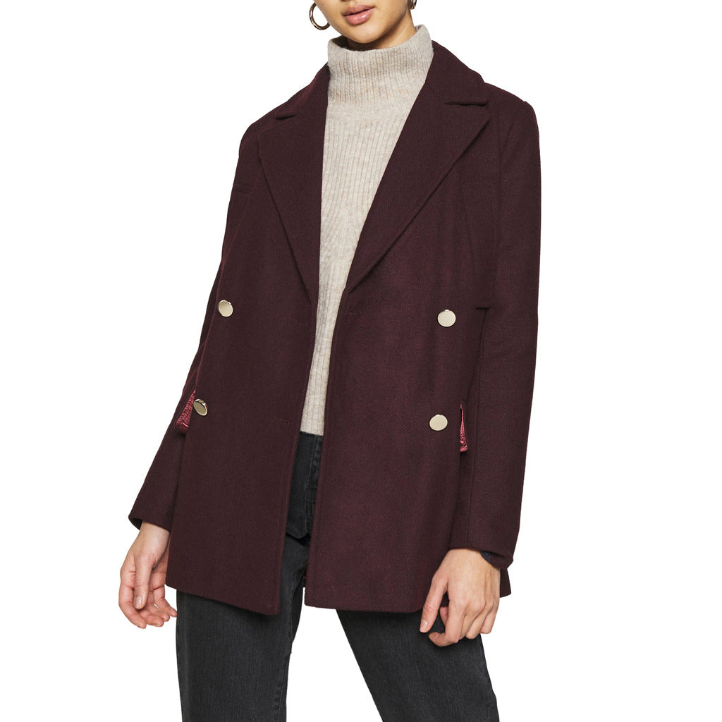 PEPE JEANS burgundy polyester Blazer