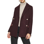 Load image into Gallery viewer, PEPE JEANS burgundy polyester Blazer
