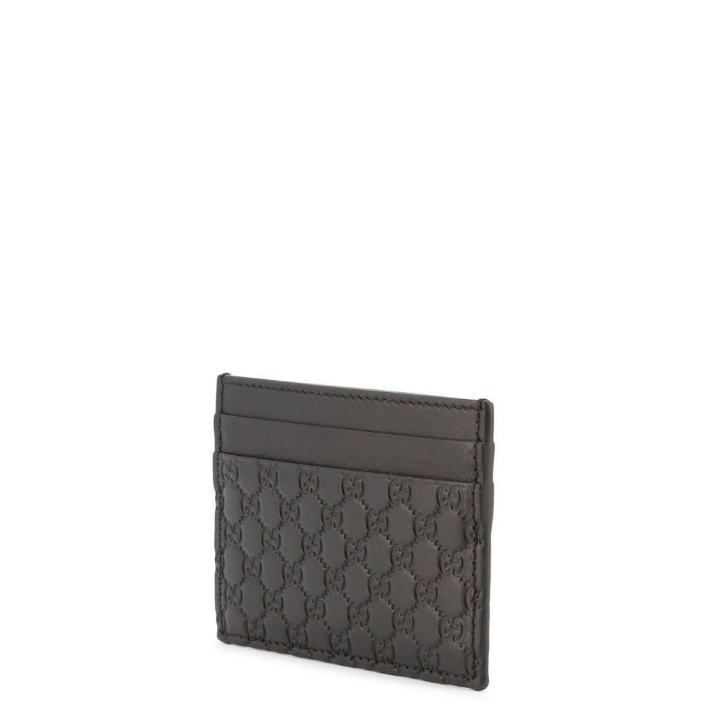 GUCCI black leather Card Holder