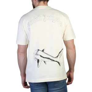 PALM ANGELS white cotton T-Shirt