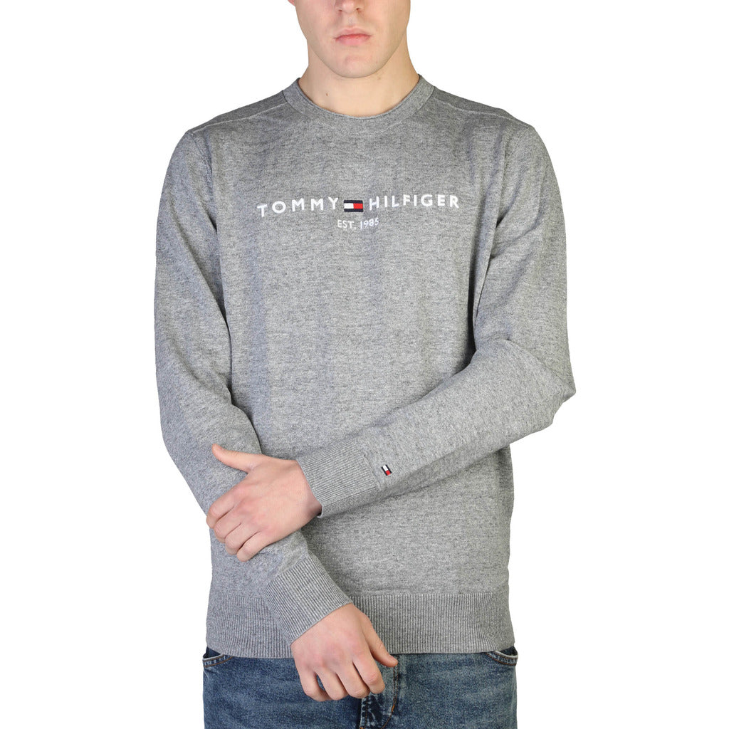 TOMMY HILFIGER grey cotton Sweater