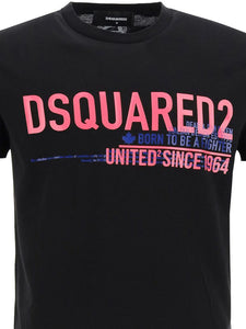 DSQUARED2 black cotton T-shirt