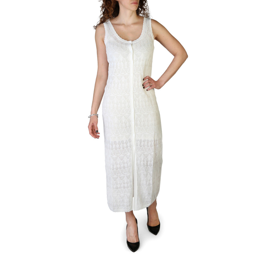 PEPE JEANS PATTY white polyester Dress