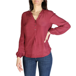 TOMMY HILFIGER burgundy viscose Shirt