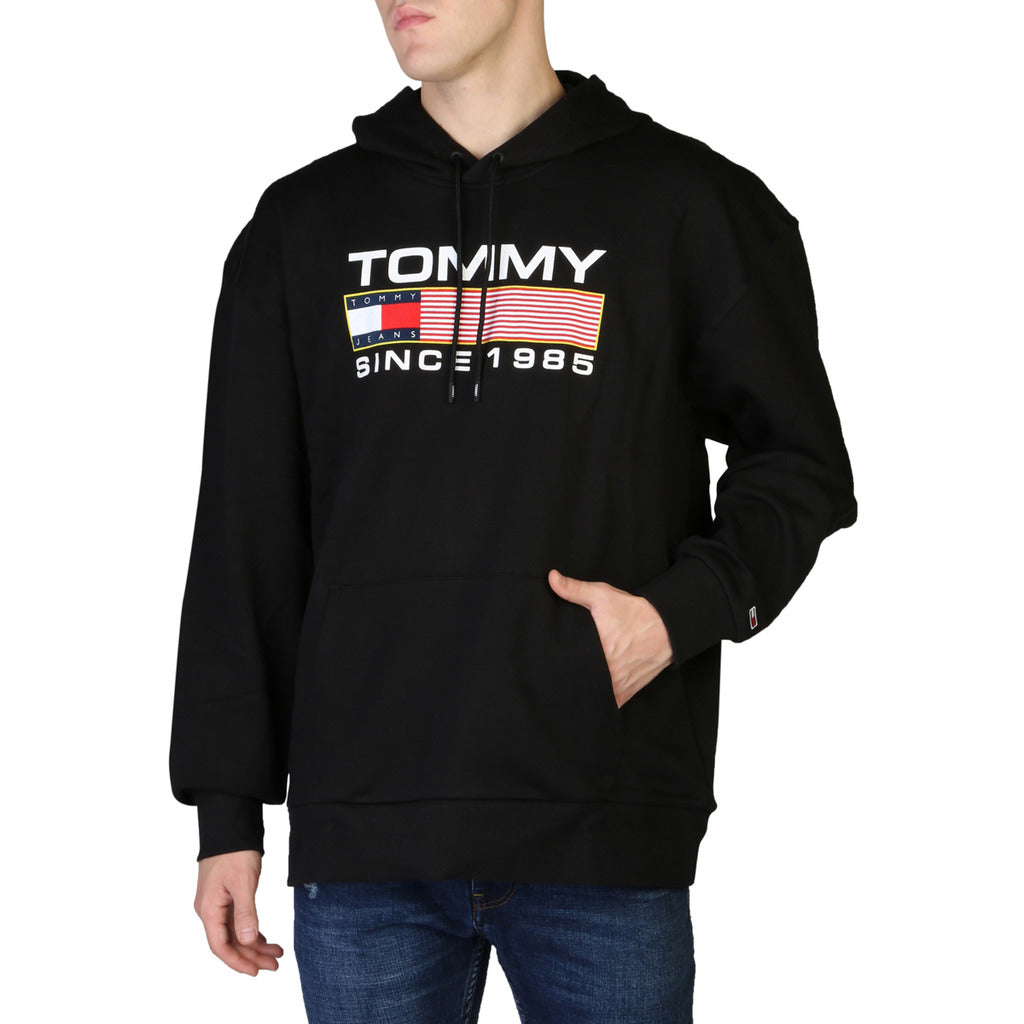 TOMMY HILFIGER black cotton Sweatshirt