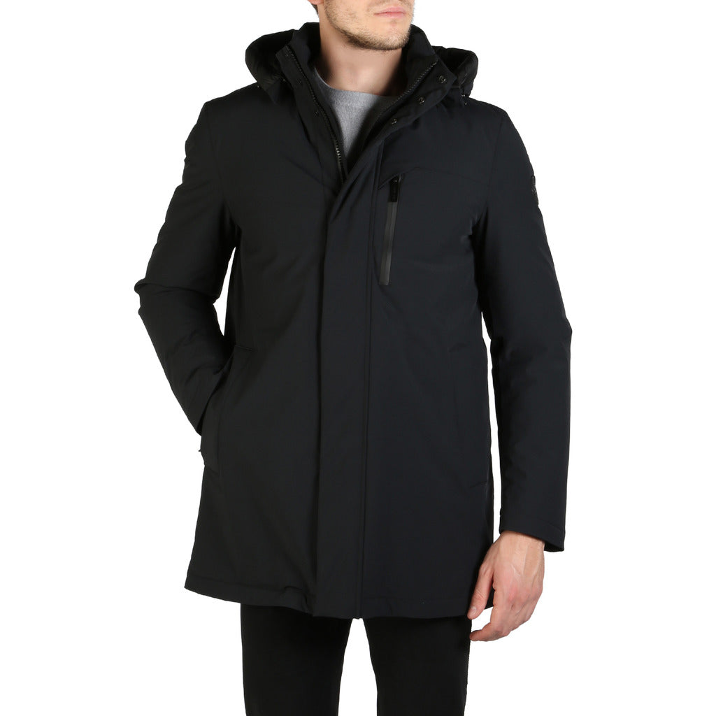 WOOLRICH STRETCH MOUNTAIN black nylon Outerwear Jacket