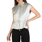 Load image into Gallery viewer, ARMANI EXCHANGE grey viscose Blouse
