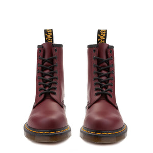 DR. MARTENS burgundy leather Ankle Boots