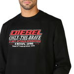 Load image into Gallery viewer, DIESEL black cotton Sweatshirt
