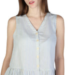 Load image into Gallery viewer, ARMANI EXCHANGE light blue cotton Top
