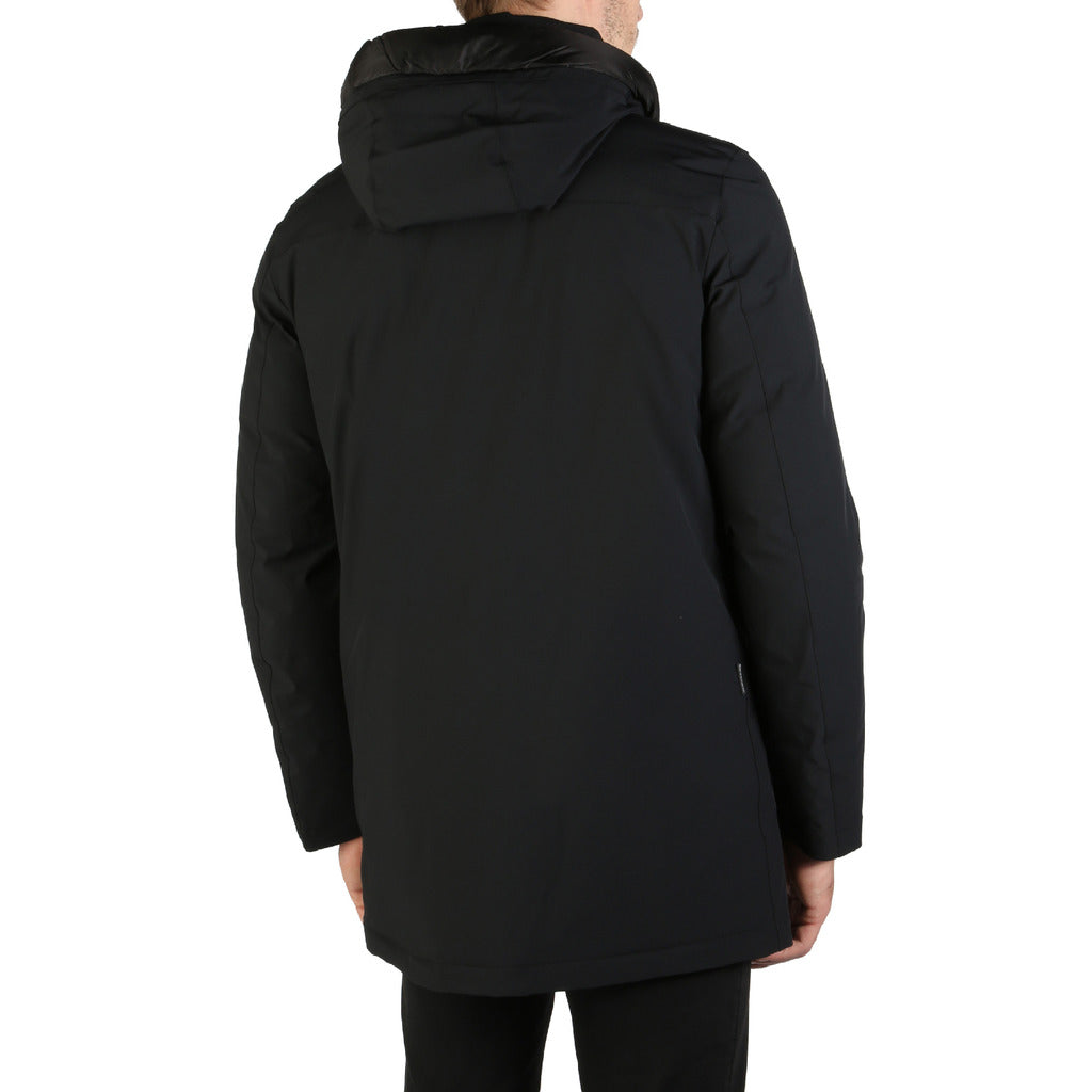 WOOLRICH STRETCH MOUNTAIN black nylon Outerwear Jacket