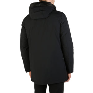 WOOLRICH STRETCH MOUNTAIN black nylon Outerwear Jacket