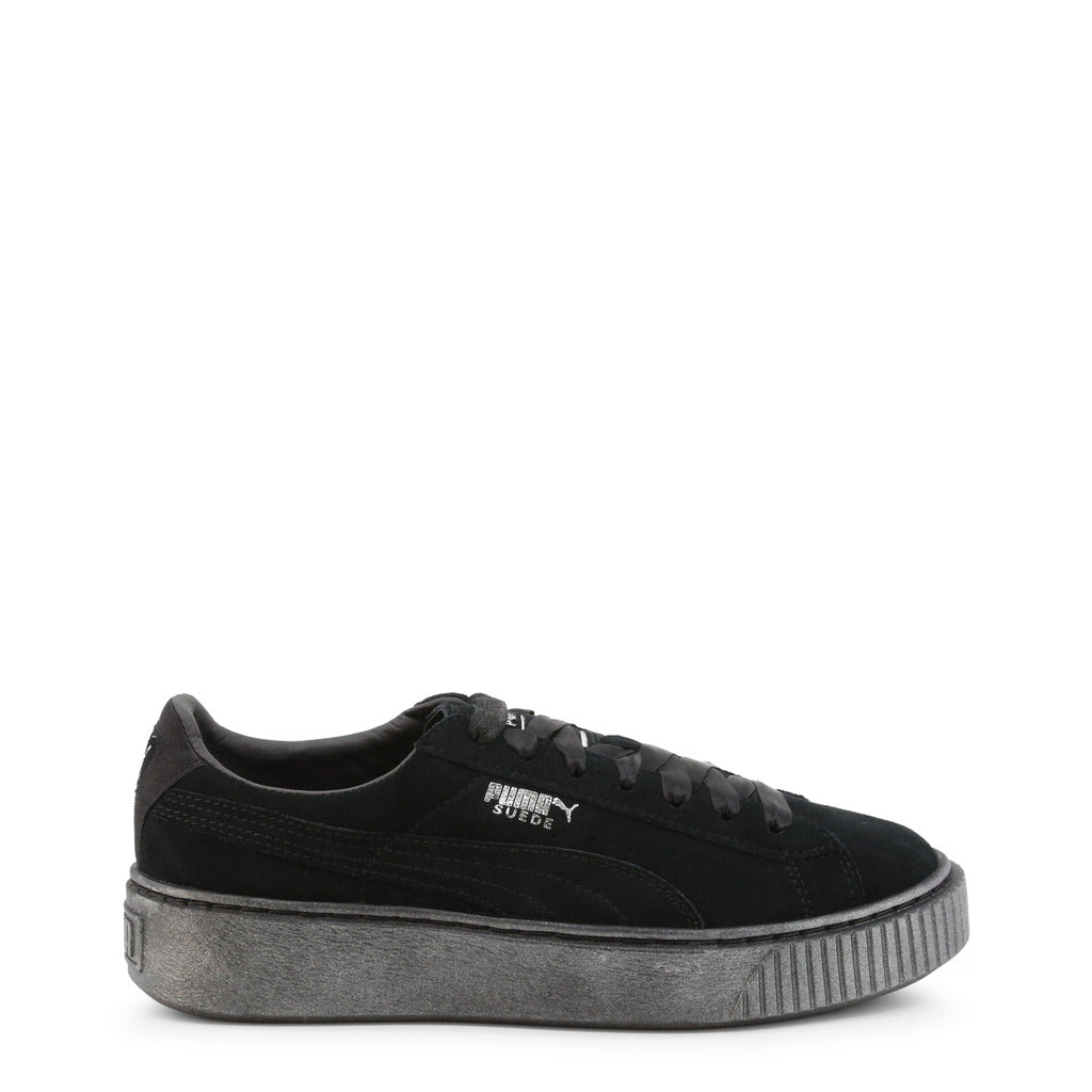 PUMA black fabric Sneakers