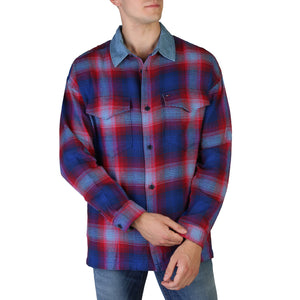 TOMMY HILFIGER blue/red cotton Shirt