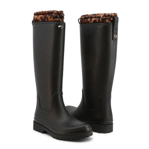 GUESS black rubber Boots