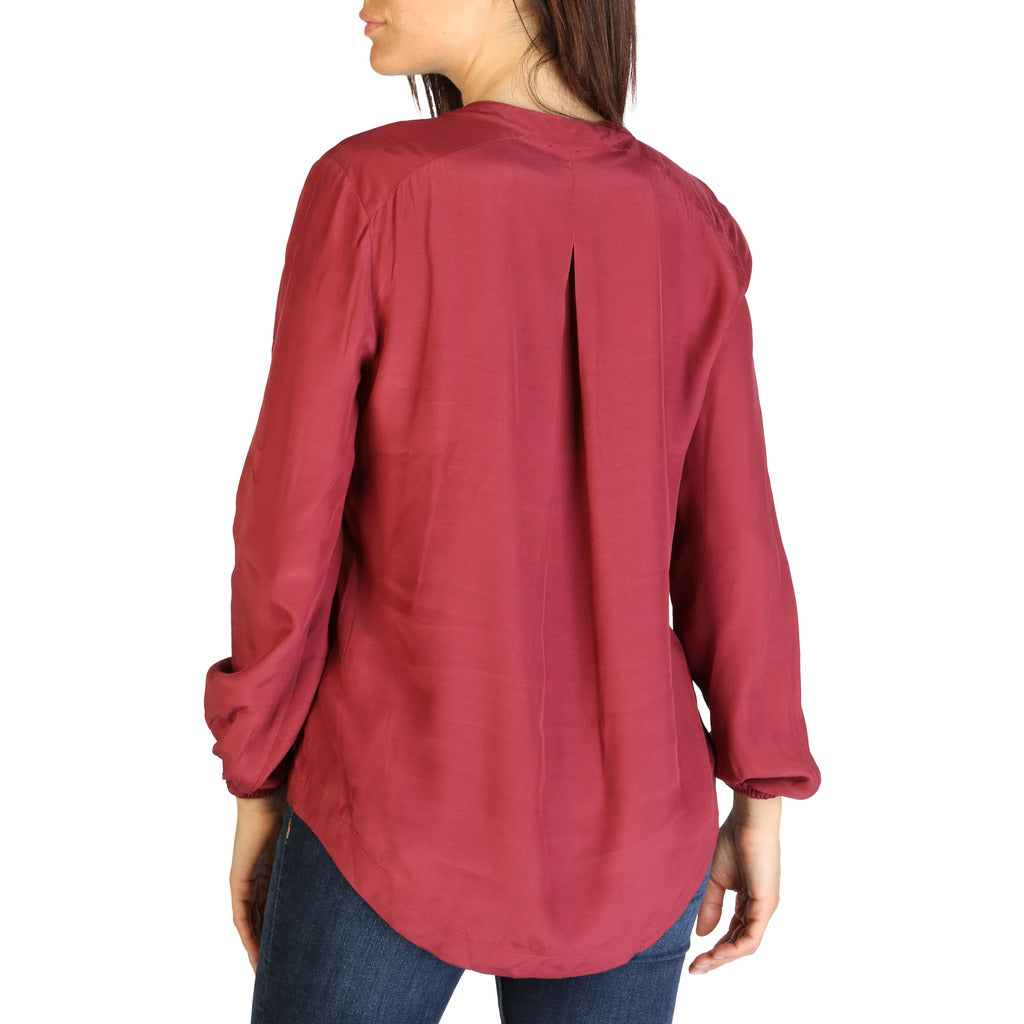 TOMMY HILFIGER burgundy viscose Shirt