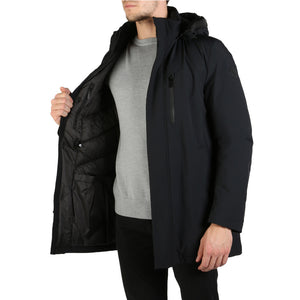 WOOLRICH STRETCH MOUNTAIN black nylon Outerwear Jacket