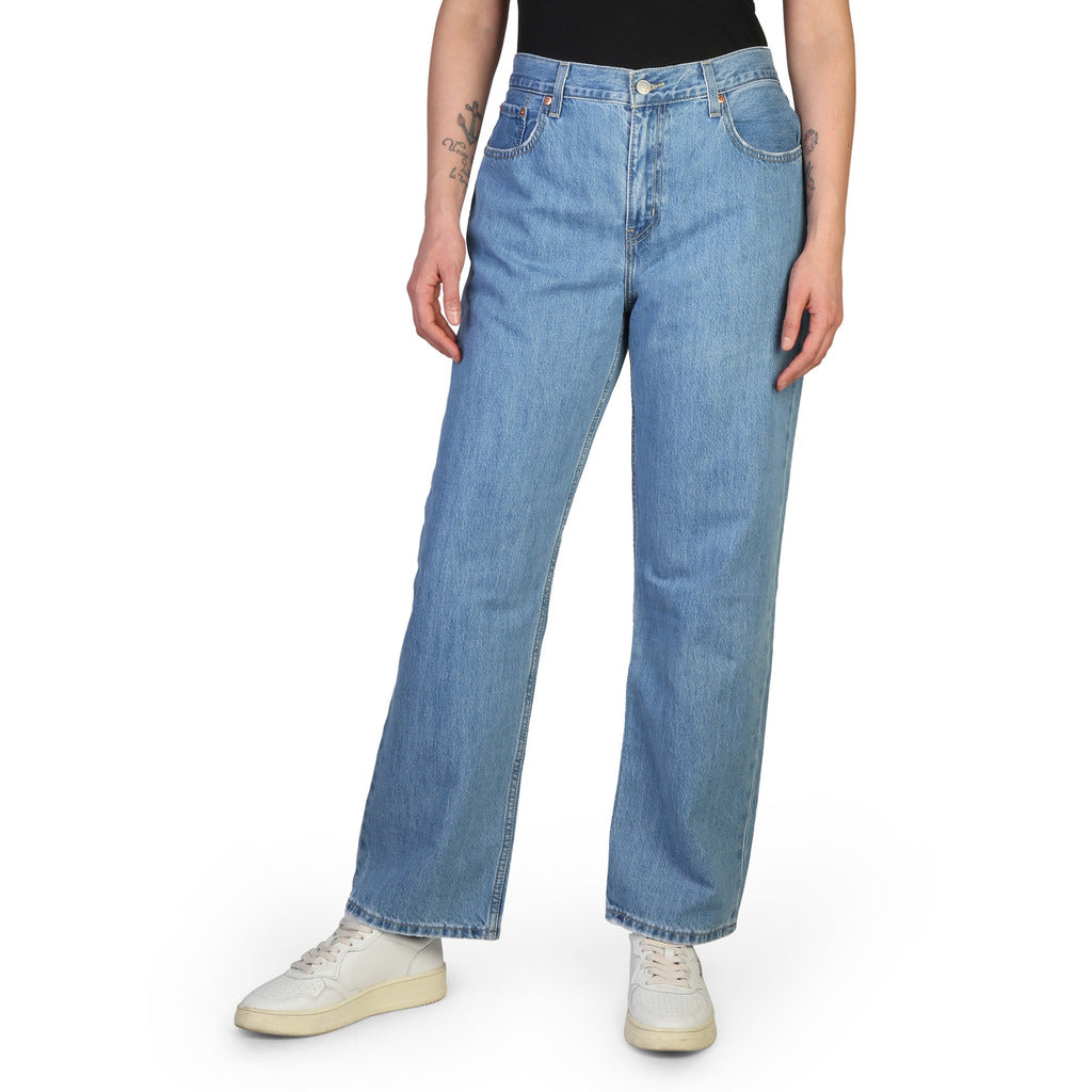 LEVIS LOW light blue cotton Jeans