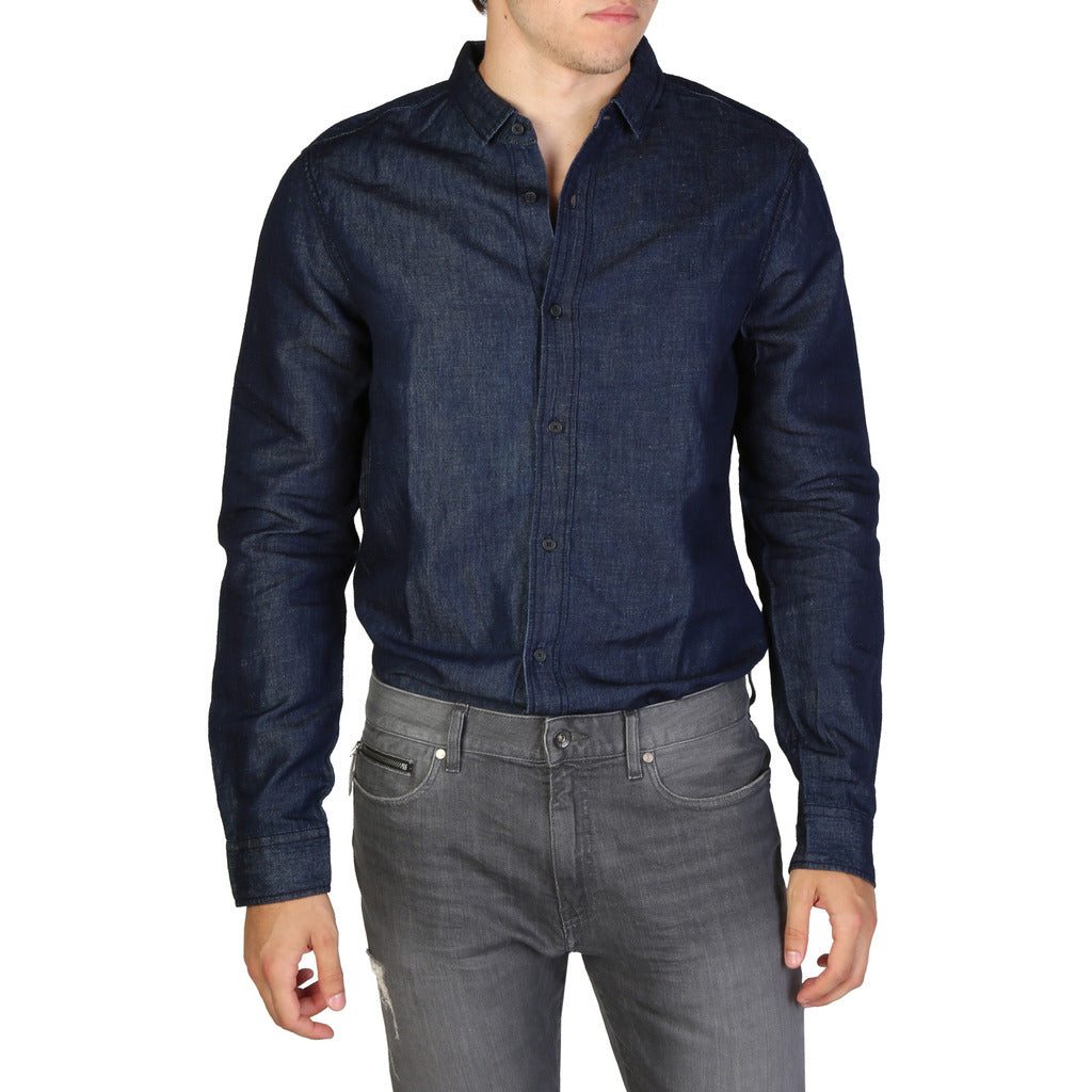 ARMANI EXCHANGE blue cotton Shirt