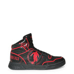 Load image into Gallery viewer, BIKKEMBERGS SIGGER black/red leather Hi Top Sneakers
