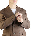 Load image into Gallery viewer, YES ZEE brown linen Blazer
