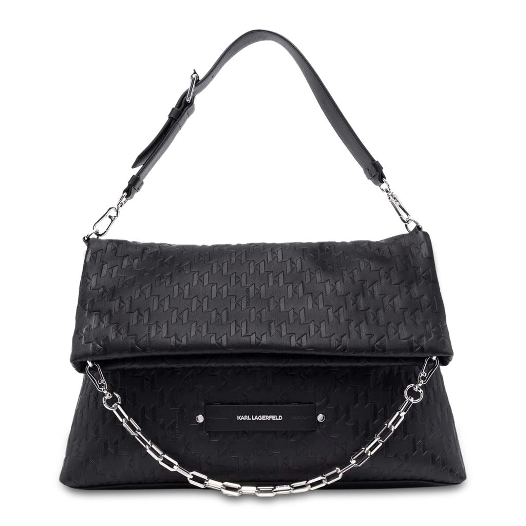 KARL LAGERFELD black polyurethane Shoulder Bag